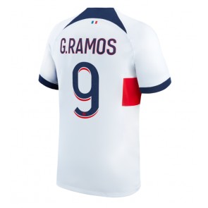 Paris Saint-Germain Goncalo Ramos #9 Gostujuci Dres 2023-24 Kratak Rukavima